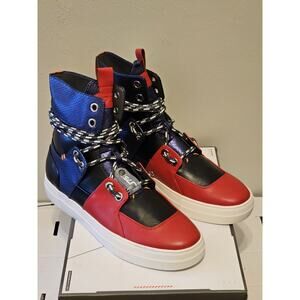 Stryder J75 High-Top Sneakers By Jump Men's Size 12 Red Cobalt New With Box